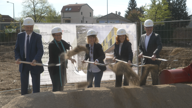 Der Spatenstich für das neue Verwaltungsgebäude der Klinik Ottakring bringt ein Milliardenprojekt ins Rollen. | Foto: Valentin Mazal