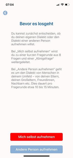 Unser App-Tipp der Woche OeDA ist die österreichische Dialektapp zum Mitmachen. Mit dieser Sprachapp kann der eigene Dialekt genauer betrachtet und mit anderen verglichen werden.  | Foto: Screenshot