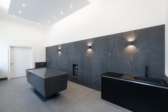 Am Kommunalfriedhof gibt es nun einen neuen rituellen Waschraum. | Foto: Stadt Salzburg/Alexander Killer