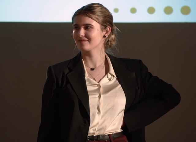 Sofie Sissi Franz, heuer Teilnehmerin, nächstes Mal schon Moderatorin.