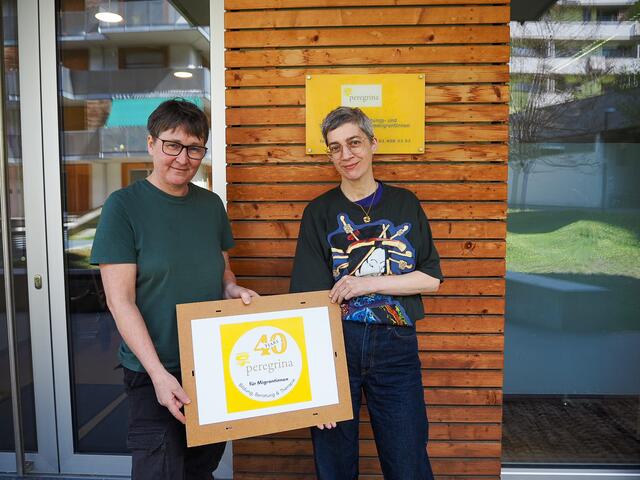 Katharina Echsel und Kathrin Brock vertreten den Vorstand von Peregrina. | Foto: Anna Rauchecker