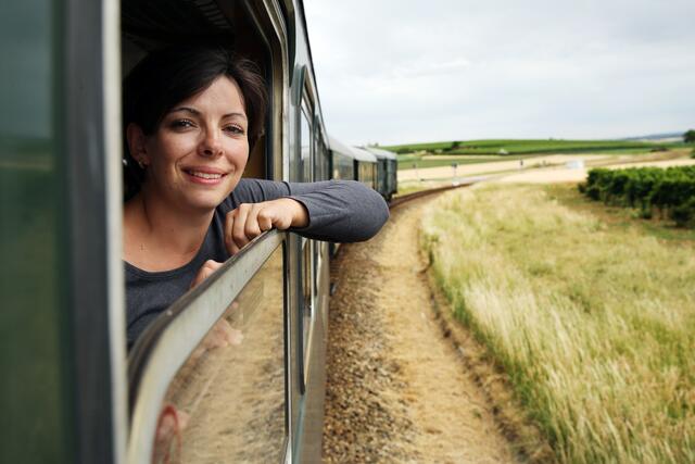 Der Reblaus Express ist unterwegs „Sonnenuntergangsfahrten“ mit drittem Zugpaar im Juli. | Foto: NÖVOG/weinfranz