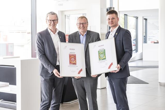 Johann Brandstetter, Werner Beutelmeyer und Niklas Abl.  | Foto: Internorm