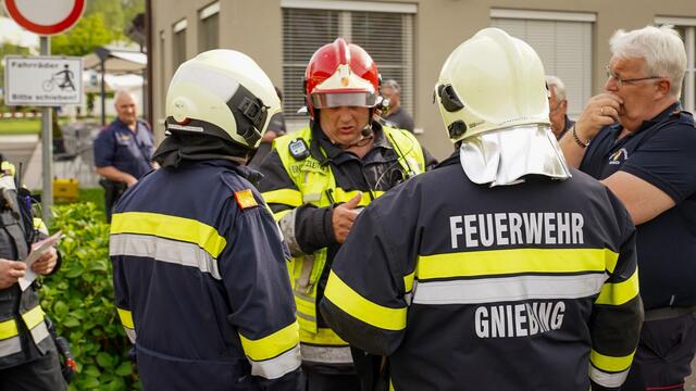 Einheiten aus dem ganzen Bezirk wurden nach Bad Radkersburg geholt. | Foto: LFV Steiermark/Karner