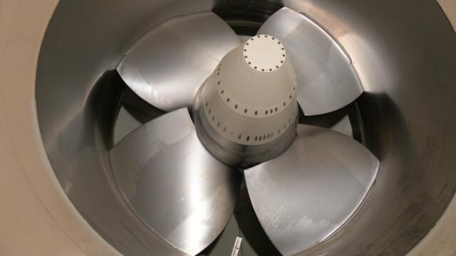 Das Laufrad der Kaplan-Turbine hat einen Durchmesser von 7,5 Meter. | Foto: Andreas Pölzl/RMW