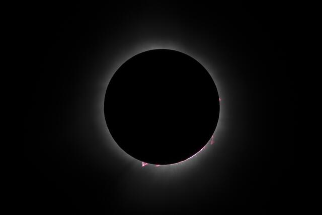 Der "Diamantring"-Effekt ist während einer totalen Sonnenfinsternis über Nordamerika in Magog, Quebec, Kanada, am 8. April 2024 zu sehen. Der diesjährige Totalitätspfad ist 115 Meilen (185 Kilometer) breit und die Heimat von fast 32 Millionen Amerikanern, wobei weitere 150 Millionen weniger als 200 Meilen vom Streifen entfernt leben. Die nächste totale Sonnenfinsternis, die von einem großen Teil Nordamerikas aus zu sehen ist, wird erst im Jahr 2044 zu sehen sein. | Foto: STAN HONDA / AFP / picturedesk.com