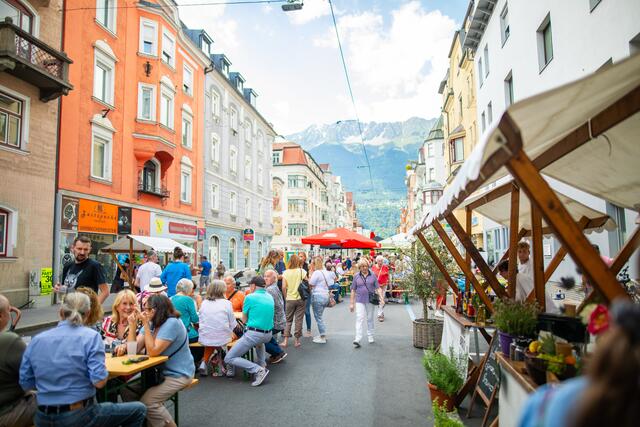 Das Straßenfest in Pradl 2023. | Foto: Alena Klinger