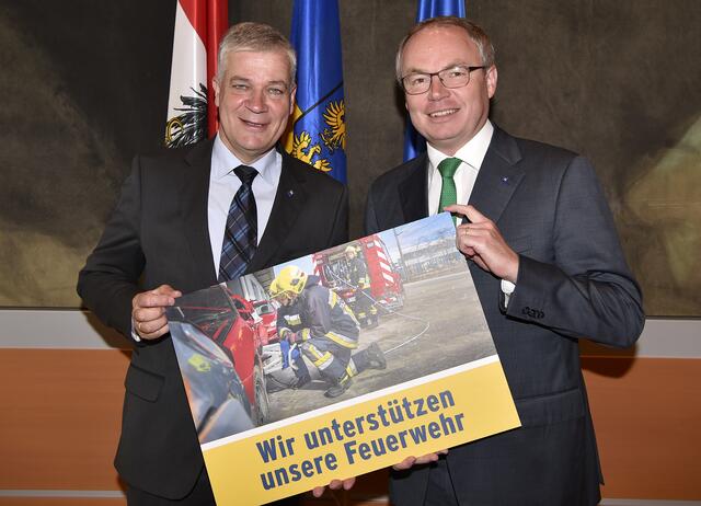 LAbg. Anton Kasser und LH-Stellvertreter Stephan Pernkopf | Foto: NLK/Reinberger