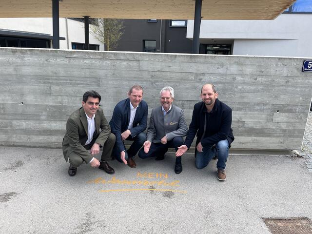 Christian Gepp, Ernst Kreuzinger, Landtagspräsident Karl Wilfing und Thomas Speigner. (Sprecher LEADER Region Weinviertel-Donauraum) | Foto: LEADER Region Weinviertel-Donauraum