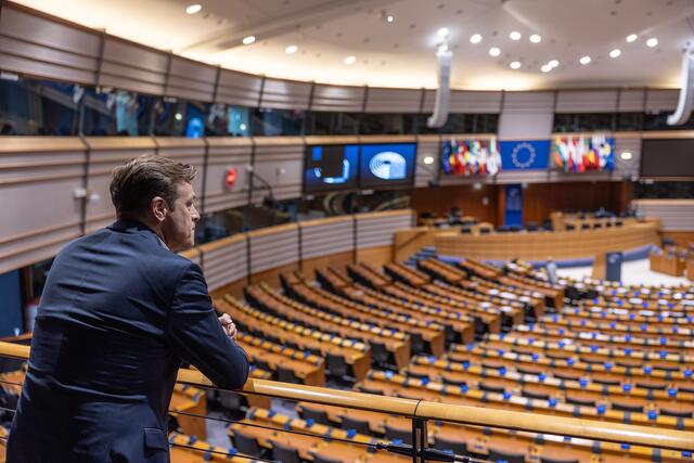 Der große Plenarsaal im Europäischen Parlament. | Foto: Land OÖ/Gerstmair