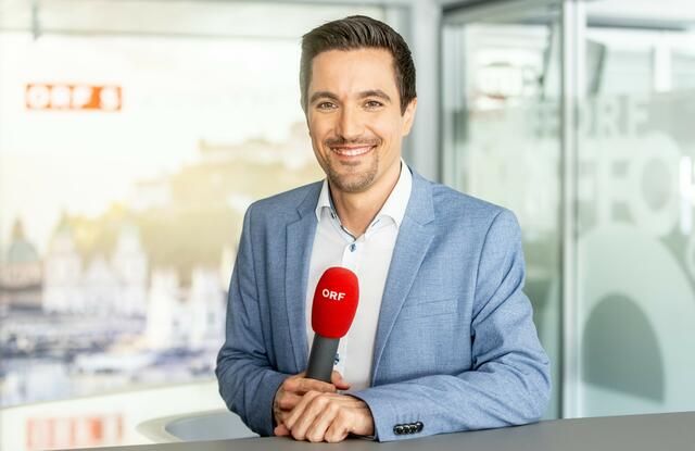 Am 15. April wird der gebürtige Radstädter erstmals vor der live vor der Kamera moderieren. | Foto: ORF SALZBURG/WILDBILD