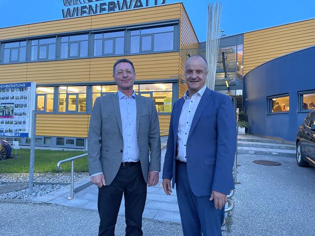 Der neue Vizebürgermeister Rothbauer und Bürgermeister Lautner. | Foto: Nina Taurok