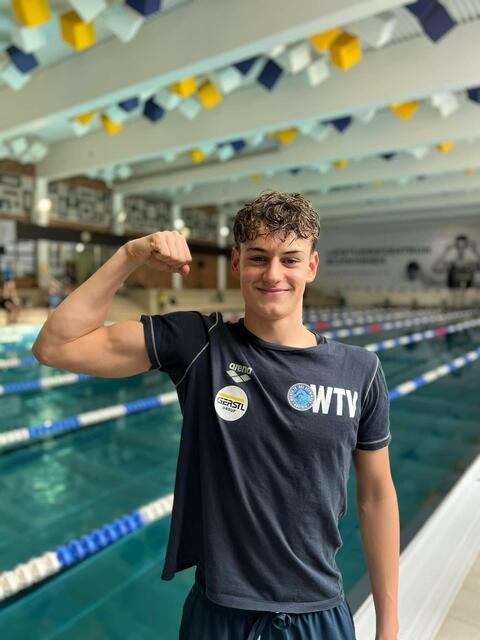 Er hat es ebenfalls geschafft: Viktor Kopf vom Welser Turnverein Sektion Schwimmen darf nach der Qualifikation in Linz auch bei den Junior-Europameisterschaften teilnehmen. | Foto: Welser Turnverein