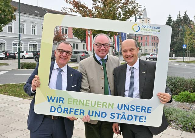 Rupert Dworak, Präsident des NÖ Gemeindevertreterverbands, LH-Stellvertreter Stephan Pernkopf und NÖ Gemeindebund-Präsident Johannes Pressl rufen zum Mitmachen auf. | Foto: NLK