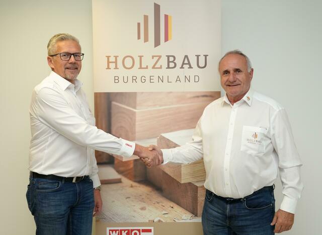 Der neue Landesinnungsmeister Josef Sachs und sein Vorgänger Gerhard Kast (v. l.) | Foto: WKB