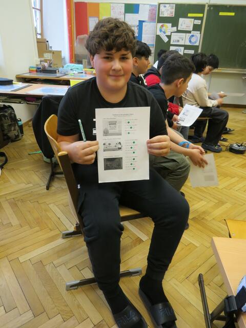 Der zwölfjährige David will in der Zukunft weniger Wasser verwenden. | Foto: Sabine Krammer