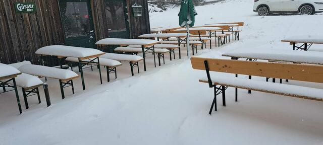 Auf der Mugel ist der Winter zurück. | Foto: Roman Weißmüller