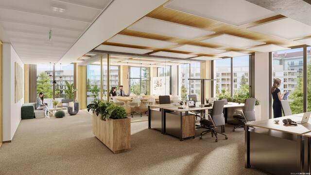 Auf neun Stockwerken will man in Leopoldquartier Office moderne Büroflächen bieten. | Foto: UBM (Visualisierung)