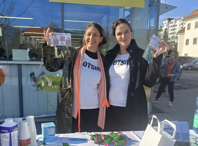 Unlängst hat "wohin" den Villacher Wochenmarkt besucht. Die Lotsinnen und Lotsen sind regelmäßig in allen Bezirken unterwegs. | Foto: Privat