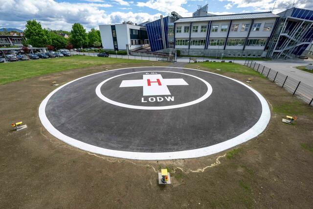 Der neue Hubschrauber-Landeplatz am LKH Weiz. | Foto: LKH-Univ. Klinikum Graz/René Strasser