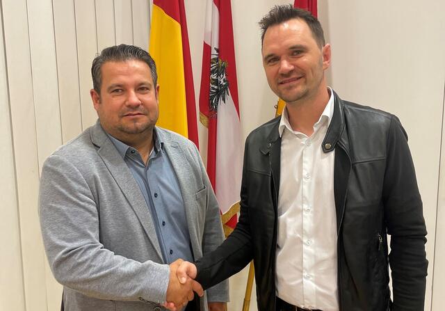 Für die ÖVP Rudersdorf-Dobersdorf wird Gemeindevorstand Patrick Kainz (links) zur Bürgermeisterwahl antreten. Stefan Fuchs bleibt 2. Vizebürgermeister. | Foto: ÖVP