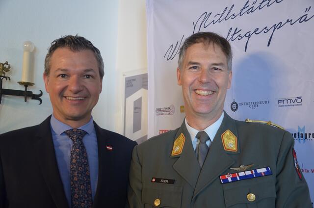Nationalrat Peter Weidinger und Militärkommandant Philipp Eder