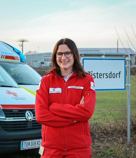 Ehrenamt im Bezirk: Tanja Berkovics ist seit 2019 beim Roten Kreuz Zistersdorf. | Foto: RK