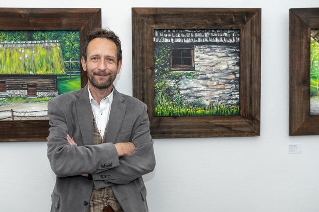 In der Ausstellung "Freilicht" präsentiert Klaus Baumgartner 23 seiner Werke in der Ganggalerie im Friedrichstrakt in der Grazer Burg.  | Foto: Land Steiermark/Robert Binder