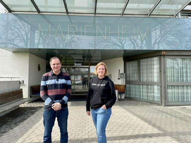 Marienheim-Leiter Peter Walder und Assistentin der Geschäftsführung Diana Müller | Foto: Michalka