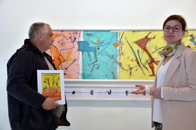 Galerie Eva Maria Manner in der Schiffmeisterei in Grein. Schiffmeisterei &amp; Süße Kunstwerkstatt in Grein eröffnet.  | Foto: Robert Zinterhof