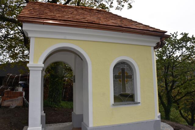 Grein. Die neue Kapelle in Panholz 5 der Familie Kranzl.   | Foto: Robert Zinterhof