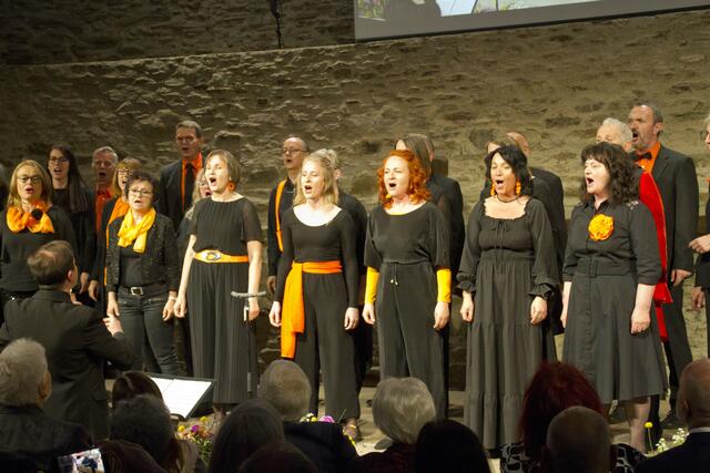 Die Gospel Singers Oberwart inspirierten mit besonderem "Gospelfeeling".