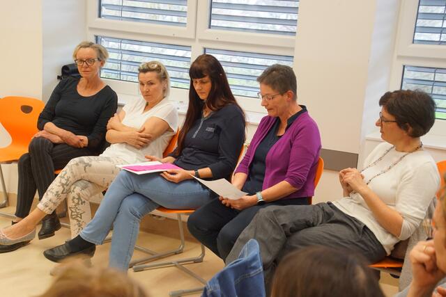  Von den Lehrkräften wurden in Arbeitsgruppen konstruktive Lösungsansätze für den eigenen Schulalltag erarbeitet und präsentiert.  | Foto: Helmut Eder