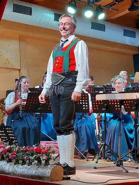Der zufriedene Erpfendorfer Kapellmeister Hannes Langreiter