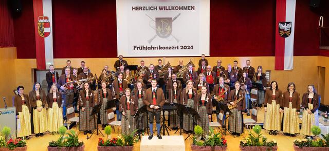 Die Musikkapelle Kaprun begeisterte zahlreiche Besucher bei ihrem Frühjahrskonzert. | Foto: Franz Reifmüller