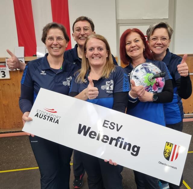 Auch Spiel zwei ging an die Damen aus Aurolzmünster. | Foto: ESV Weierfing