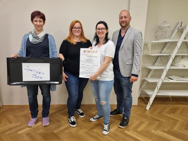 Conny Pock, Christine Czettel, Jasmin Karlinger und GGR David Diabl. | Foto: Gemeinde