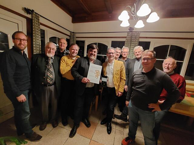 Gerhard Reinisch feiert seinen 60er mit Kollegen aus dem Gemeinderat und der ÖVP Deutschlandsberg. | Foto: ÖVP Deutschlandsberg