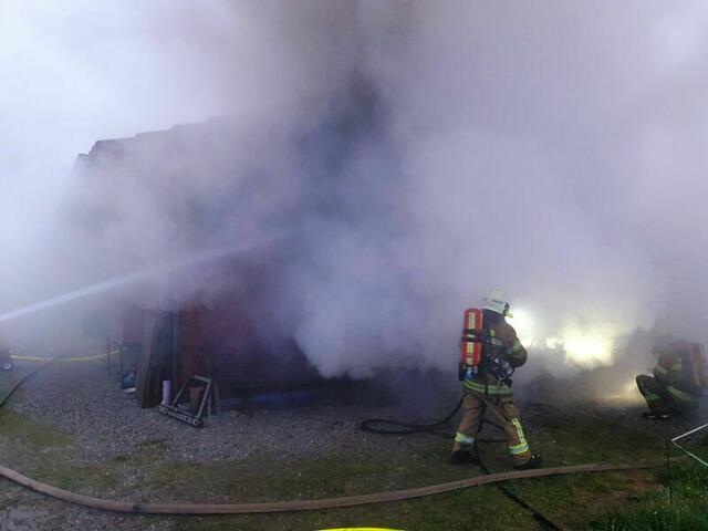 Verletzt wurde bei dem Brand niemand. | Foto: Freiwillige Feuerwehr Kuchl