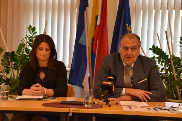 Gemeinderätin für Energiefragen Kerstin Bieringer, Bürgermeister und Abgeordneter zum Nationalrat Andreas Kollross. | Foto: Preineder
