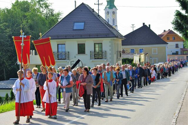 Jeweils an den 13. der Monate Mai bis Oktober ziehen Tausende Wallfahrer aus Oberösterreich und Niederbayern zur Mutter Gottes in den Fronwald bei Schardenberg. | Foto: Fotos und Repros: Franz Gruber