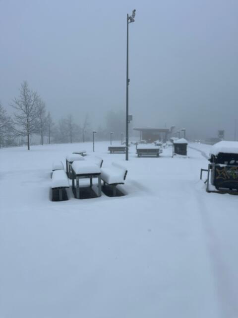 Die Parkplätze und Tunnelportale dienten auch als Schneedepots.  | Foto: Asfinag