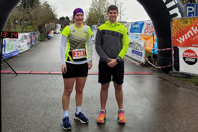 Victoria Desch und Paul Steindler eröffneten mit der Teilnahme beim Donau-Au Halbmarathon in Ardagger im März die Bewerbssaison für die Sektion Laufsport.
 | Foto: WSG