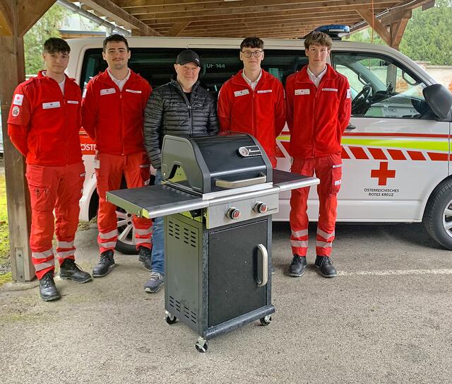 v.l.: Elias Keusch, Paul Welser, Mag. Andreas Welser, Samuel Kronsteiner und Maximilian Haidler | Foto: RKNÖ/Bohlheim