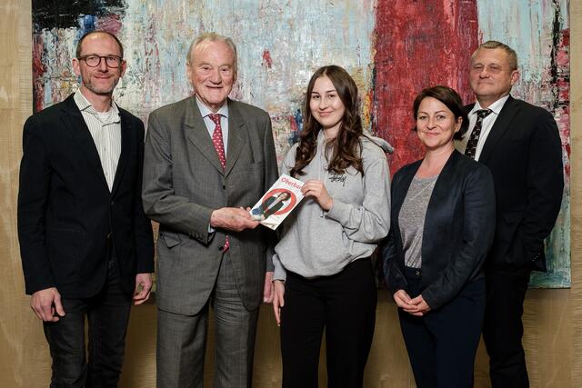 Von links nach rechts: Bernhard Prammer, Hermann Bell, Sofia Biberhofer, Johanna Goldgruber und Florian Hagenauer. | Foto: Eric Krügl