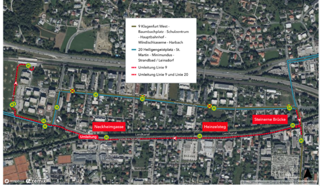 Skizze Busumleitungen. | Foto: Stadtwerke Klagenfurt