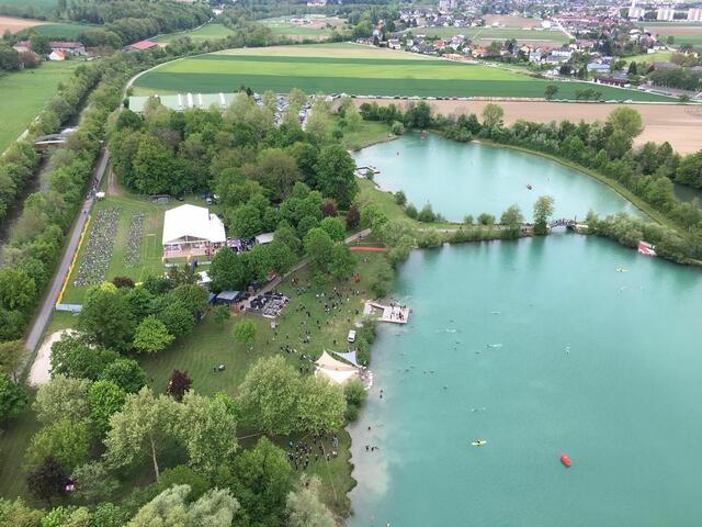 Luftaufnahme vom Areal am Ebersdorfer- See | Foto: Sportunion Ober- Grafendorf