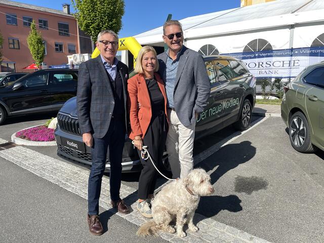 Der steirische WKO-Präsident Josef Herk, hier beim Stand der Firma Kainbacher, war das erste Mal bei der Eröffnung der Leistungsschau in Köflach. | Foto: Almer