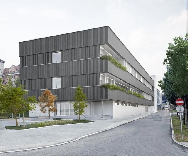 Ein Rendering des neuen Instituts für Labordiagnostik. | Foto: F+P Architekten/expressiv.at