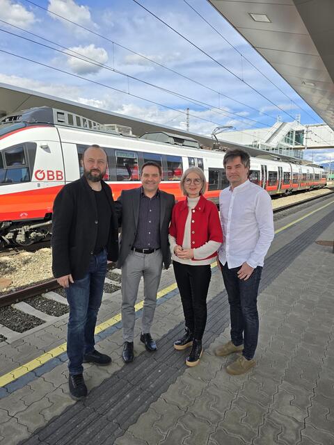 Max Lercher, Bgm. Günter Reichhold, Gabi Kolar und Wolfgang Moitzi. | Foto: KK